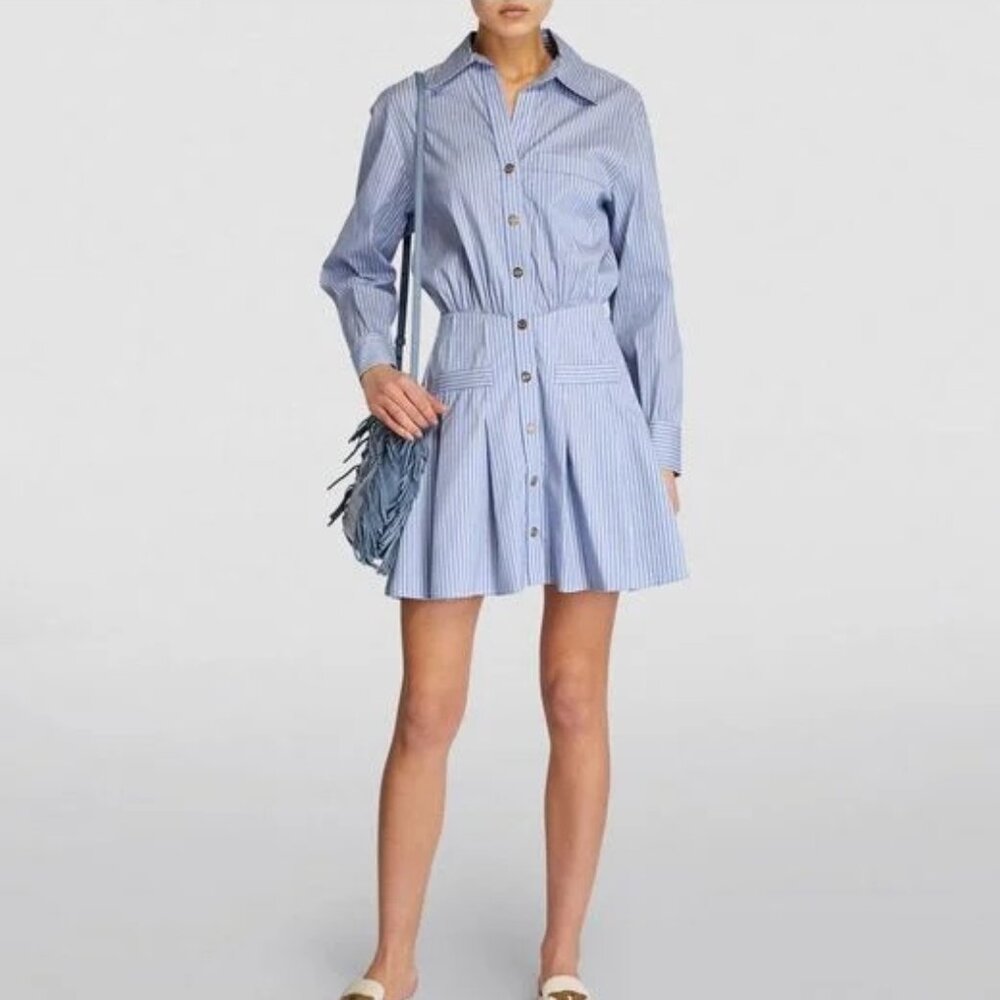 Maje Striped Shirt Dress - Size 36 EUR